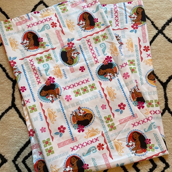 Disney Moana and Pua Print Twin Flat Sheet
